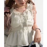 【mily bilet】愛され大人フェミニン。リボン使いフリルオーガンジービスチ… | Classical Elf | 詳細画像1