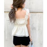 【mily bilet】愛され大人フェミニン。リボン使いフリルオーガンジービスチ… | Classical Elf | 詳細画像5