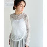 着るだけでおしゃれ度UP!シアージャガード総レースサイドサテンリボントップス | Classical Elf | 詳細画像8