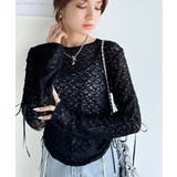 着るだけでおしゃれ度UP!シアージャガード総レースサイドサテンリボントップス | Classical Elf | 詳細画像10