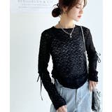 着るだけでおしゃれ度UP!シアージャガード総レースサイドサテンリボントップス | Classical Elf | 詳細画像12