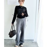 着るだけでおしゃれ度UP!シアージャガード総レースサイドサテンリボントップス | Classical Elf | 詳細画像16