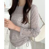 着るだけでおしゃれ度UP!シアージャガード総レースサイドサテンリボントップス | Classical Elf | 詳細画像22