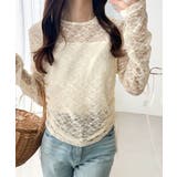 着るだけでおしゃれ度UP!シアージャガード総レースサイドサテンリボントップス | Classical Elf | 詳細画像26