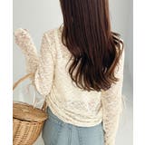 着るだけでおしゃれ度UP!シアージャガード総レースサイドサテンリボントップス | Classical Elf | 詳細画像28