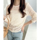 着るだけでおしゃれ度UP!シアージャガード総レースサイドサテンリボントップス | Classical Elf | 詳細画像29