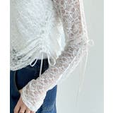 着るだけでおしゃれ度UP!シアージャガード総レースサイドサテンリボントップス | Classical Elf | 詳細画像30