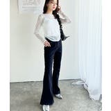 着るだけでおしゃれ度UP!シアージャガード総レースサイドサテンリボントップス | Classical Elf | 詳細画像3