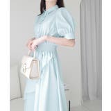 上品なディテールと華やかさ。胸刺繍フリルスカートワンピース | Classical Elf  | 詳細画像25 