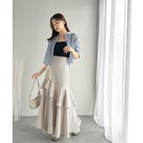 上品に揺れるシルエットが美しい。スリット入りアシメフリルスカート | Classical Elf | 詳細画像10