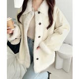 【mily bilet】甘さと気品で冬を楽しむ。ファー切り替えスウェードライクコ… | Classical Elf  | 詳細画像10 