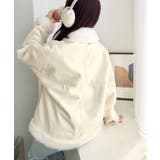 【mily bilet】甘さと気品で冬を楽しむ。ファー切り替えスウェードライクコ… | Classical Elf  | 詳細画像12 