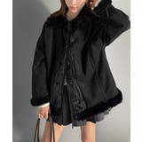 【mily bilet】甘さと気品で冬を楽しむ。ファー切り替えスウェードライクコ… | Classical Elf  | 詳細画像15 