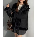 【mily bilet】甘さと気品で冬を楽しむ。ファー切り替えスウェードライクコ… | Classical Elf  | 詳細画像17 