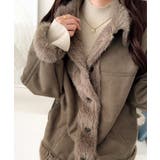 【mily bilet】甘さと気品で冬を楽しむ。ファー切り替えスウェードライクコ… | Classical Elf  | 詳細画像23 