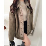 【mily bilet】甘さと気品で冬を楽しむ。ファー切り替えスウェードライクコ… | Classical Elf  | 詳細画像26 