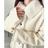 【mily bilet】甘さと気品で冬を楽しむ。ファー切り替えスウェードライクコ… | Classical Elf  | 詳細画像2 