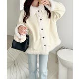 【mily bilet】甘さと気品で冬を楽しむ。ファー切り替えスウェードライクコ… | Classical Elf  | 詳細画像3 