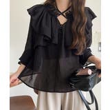 ふんわりシルエットが魅せる、上品フェミニンスタイル。前後2WAYピコレース使いフ… | Classical Elf  | 詳細画像10 