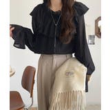 ふんわりシルエットが魅せる、上品フェミニンスタイル。前後2WAYピコレース使いフ… | Classical Elf  | 詳細画像12 