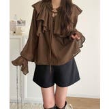 ふんわりシルエットが魅せる、上品フェミニンスタイル。前後2WAYピコレース使いフ… | Classical Elf  | 詳細画像16 