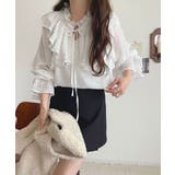 ふんわりシルエットが魅せる、上品フェミニンスタイル。前後2WAYピコレース使いフ… | Classical Elf  | 詳細画像2 