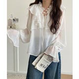 ふんわりシルエットが魅せる、上品フェミニンスタイル。前後2WAYピコレース使いフ… | Classical Elf  | 詳細画像3 