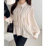 【mily bilet】一枚で、主役級◎。ビスチェ見えパフスリーブペプラム裾シャ… | Classical Elf  | 詳細画像7 