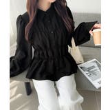 【mily bilet】一枚で、主役級◎。ビスチェ見えパフスリーブペプラム裾シャ… | Classical Elf  | 詳細画像9 