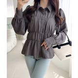 【mily bilet】一枚で、主役級◎。ビスチェ見えパフスリーブペプラム裾シャ… | Classical Elf  | 詳細画像18 