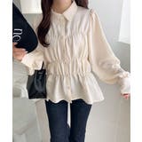 【mily bilet】一枚で、主役級◎。ビスチェ見えパフスリーブペプラム裾シャ… | Classical Elf  | 詳細画像6 