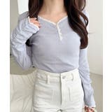 【mily bilet】華やかさと可愛さを1枚で。花柄レース使い袖ギャザーヘンリ… | Classical Elf  | 詳細画像28 