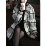 【mily bilet】起毛ブークレチェック柄コクーンシルエットダブルジャケット… | Classical Elf  | 詳細画像48 