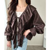 ブラウン | 【mily bilet】ひらりと可憐に、上品フェミニン。フェイクスエード前開きリ… | Classical Elf 