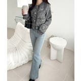 きらめく魔法に甘さを添えて♪リボンブローチ使い長袖ラメ入りツイードジャケット | Classical Elf  | 詳細画像20 