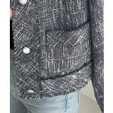 きらめく魔法に甘さを添えて♪リボンブローチ使い長袖ラメ入りツイードジャケット | Classical Elf  | 詳細画像27 