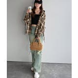 【mily bilet】アレンジ自在！2wayオフショルチェック柄襟シャツ（長袖… | Classical Elf  | 詳細画像9 