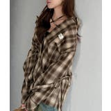 【mily bilet】アレンジ自在！2wayオフショルチェック柄襟シャツ（長袖… | Classical Elf  | 詳細画像10 