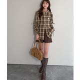 【mily bilet】アレンジ自在！2wayオフショルチェック柄襟シャツ（長袖… | Classical Elf  | 詳細画像12 