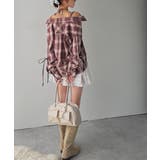 【mily bilet】アレンジ自在！2wayオフショルチェック柄襟シャツ（長袖… | Classical Elf  | 詳細画像19 