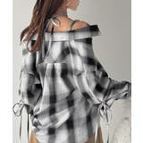 【mily bilet】アレンジ自在！2wayオフショルチェック柄襟シャツ（長袖… | Classical Elf  | 詳細画像5 