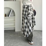 旬のレイヤード風スタイルが楽しめる！シャツ巻き風チェック柄スカート | Classical Elf  | 詳細画像7 