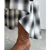 旬のレイヤード風スタイルが楽しめる！シャツ巻き風チェック柄スカート | Classical Elf  | 詳細画像22 