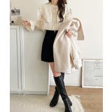 【mily bilet】クラシカルさとモダンさを両立。花刺繍ケープブラウス | Classical Elf  | 詳細画像2 