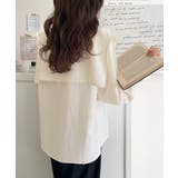 【mily bilet】クラシカルさとモダンさを両立。花刺繍ケープブラウス | Classical Elf  | 詳細画像3 