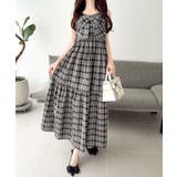 【mily bilet】春夏に映える♪ビッグリボンチェック柄ティアードワンピース… | Classical Elf  | 詳細画像10 