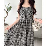 【mily bilet】春夏に映える♪ビッグリボンチェック柄ティアードワンピース… | Classical Elf  | 詳細画像11 