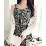 ブラックチェック | 【mily bilet】春夏に映える♪ビッグリボンチェック柄ティアードワンピース… | Classical Elf 