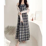 【mily bilet】春夏に映える♪ビッグリボンチェック柄ティアードワンピース… | Classical Elf  | 詳細画像17 