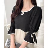 【mily bilet】さりげないスリットにきゅん♪袖リボン付き配色パイピング異… | Classical Elf  | 詳細画像8 